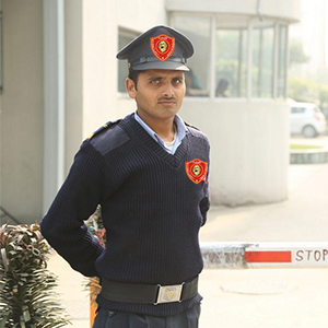 Uniformed security guard